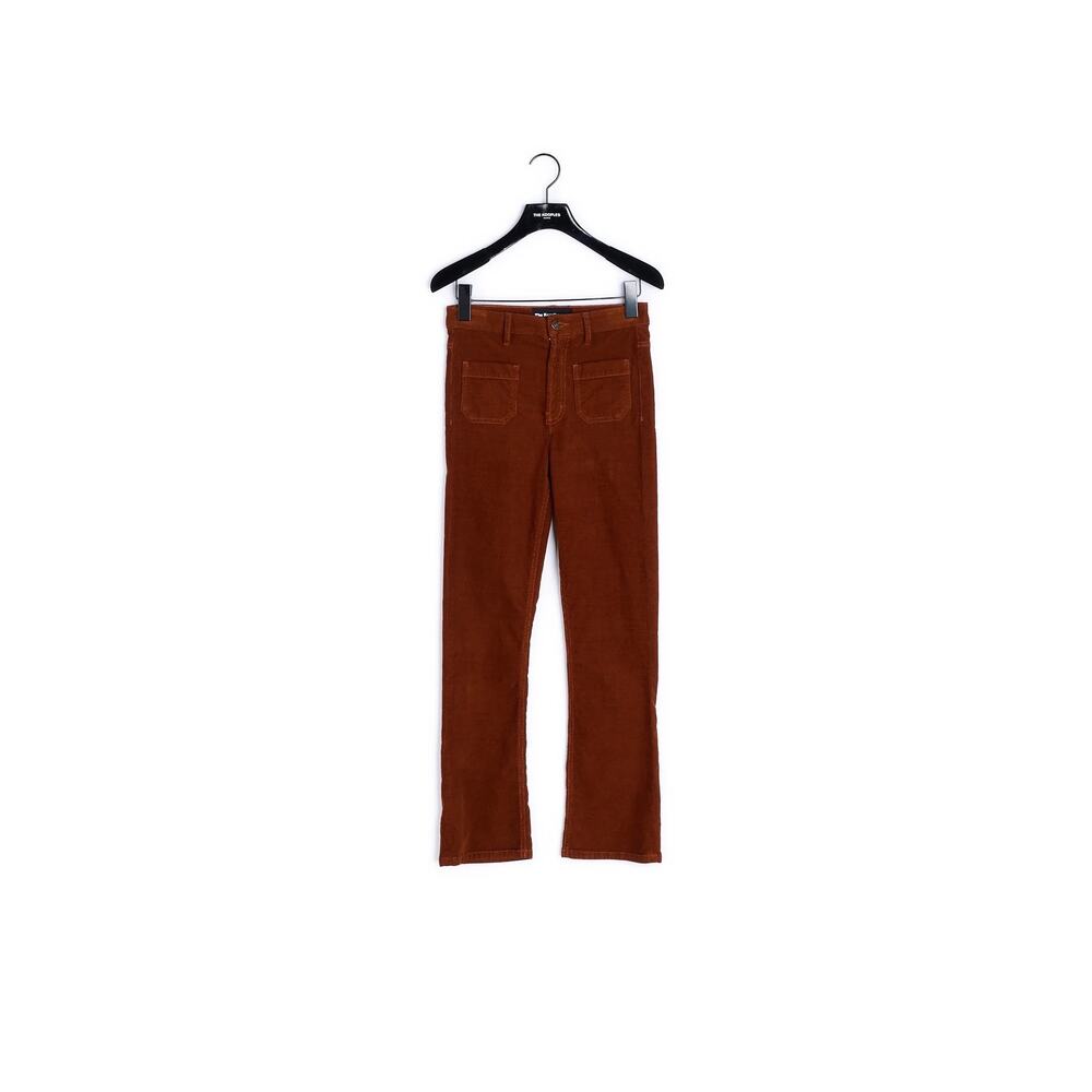 3 FOR $50! 🎁THE KOOPLES Nory Rust Brick Velvet Flare Kick Corduroy Jeans… - Picture 2 of 7